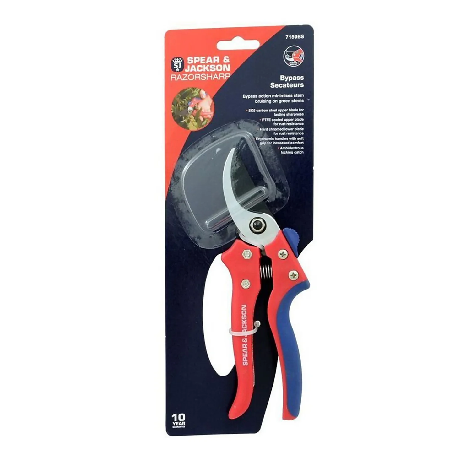 Spear & Jackson Razorsharp Bypass Secateurs 5 Spear & Jackson Razorsharp Bypass Secateurs - Image 3