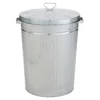 Homebase Galvanised Steel Outdoor Bin With Lid - 85L 1 Homebase Galvanised Steel Outdoor Bin With Lid - 85L -Garantia Store 12884722 3954843941311658