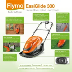 Flymo 1700W EasiGlide Electric Hover Lawn Mower - 30cm -Garantia Store 12885897 1864846118755047