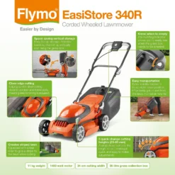 Flymo 1400W EasiStore 340R Electric Lawn Mower - 34cm 19 Flymo 1400W EasiStore 340R Electric Lawn Mower - 34cm -Garantia Store 12885911 2254846175325273