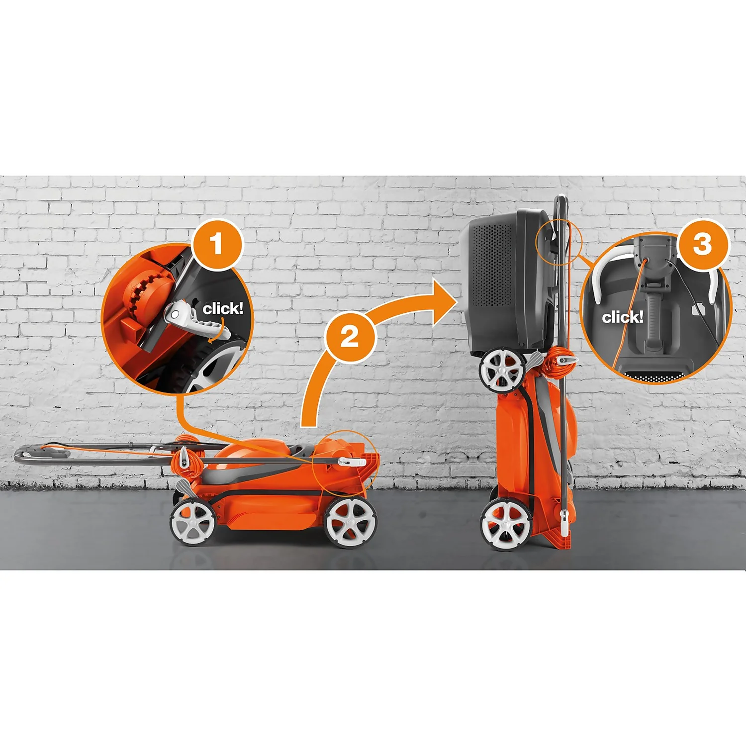 Flymo 1400W EasiStore 340R Electric Lawn Mower - 34cm 8 Flymo 1400W EasiStore 340R Electric Lawn Mower - 34cm - Image 6