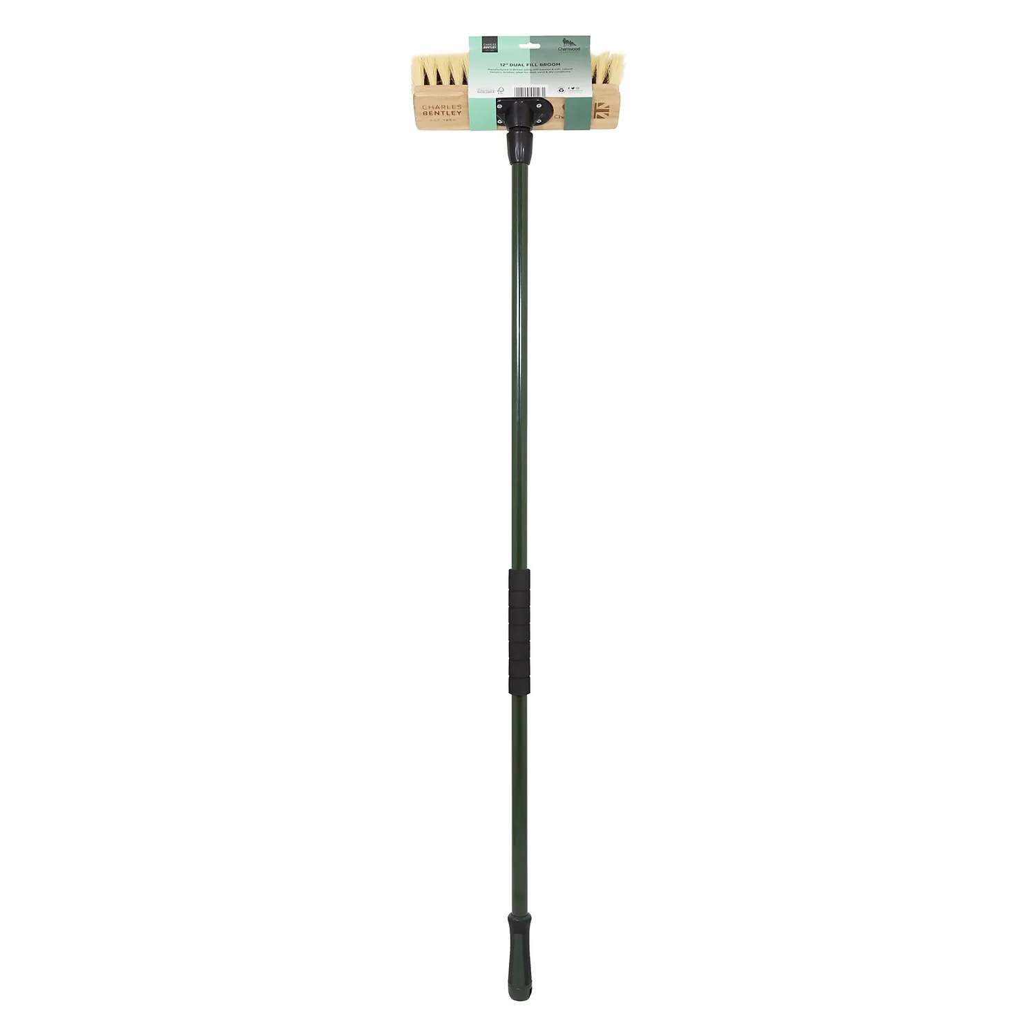 Charles Bentley Charnwood Dual Fill Wooden Broom - 300mm 3 Charles Bentley Charnwood Dual Fill Wooden Broom - 300mm