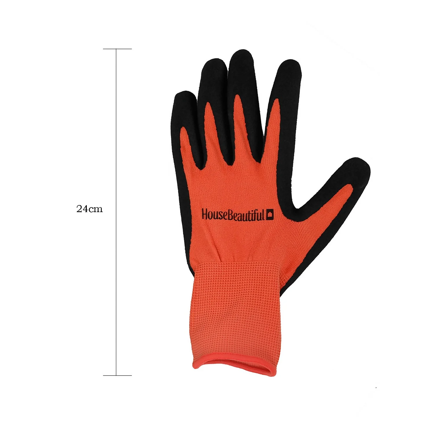 House Beautiful Gardening Gloves - Orange & Black 4 House Beautiful Gardening Gloves - Orange & Black - Image 2