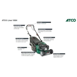 Atco 145cc Liner 18SH Petrol Lawn Mower - 46cm 14 Atco 145cc Liner 18SH Petrol Lawn Mower - 46cm -Garantia Store 13486585 1594932690022221