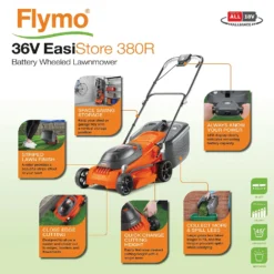 Flymo 36V EasiStore 380 Cordless Lawn Mower - 38cm 13 Flymo 36V EasiStore 380 Cordless Lawn Mower - 38cm -Garantia Store 13524792 1154936631802972