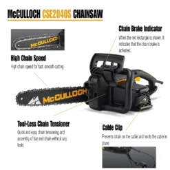 McCulloch CSE2040S Electric Chainsaw 7 McCulloch CSE2040S Electric Chainsaw -Garantia Store 13524818 6514936887840873