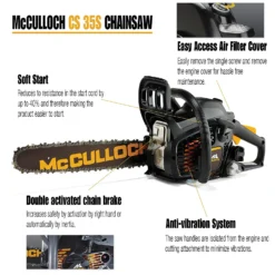 McCulloch CS35S Petrol Chainsaw 10 McCulloch CS35S Petrol Chainsaw -Garantia Store 13524820 1434936888331379