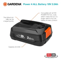 GARDENA Power 4 ALL Battery 18V 2.0Ah 8 GARDENA Power 4 ALL Battery 18V 2.0Ah -Garantia Store 13524833 2014936417433742