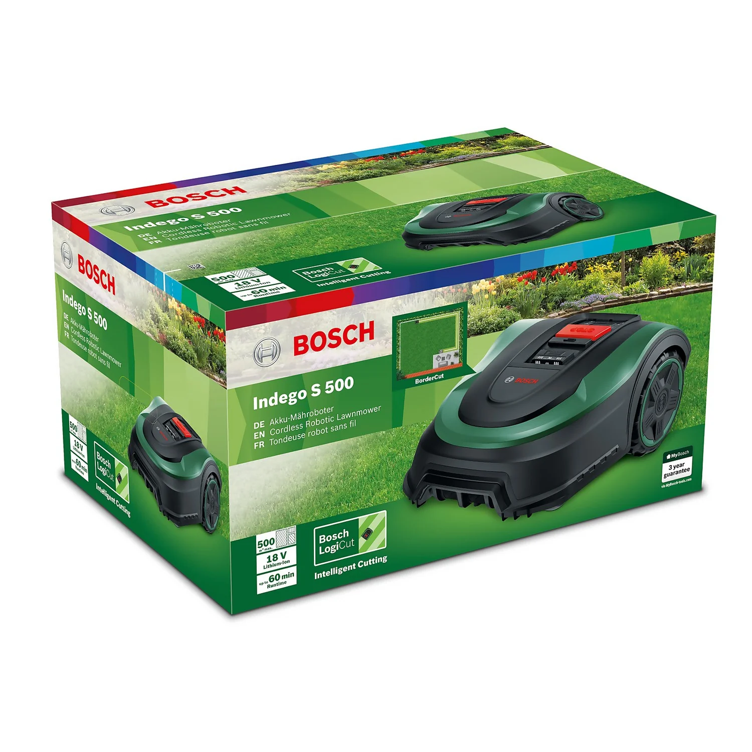 Bosch 18V Indego S 500 Robotic Lawn Mower - 19cm 6 Bosch 18V Indego S 500 Robotic Lawn Mower - 19cm - Image 4